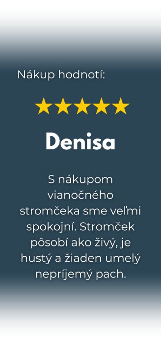 recenzia na umelý stromček - Denisa